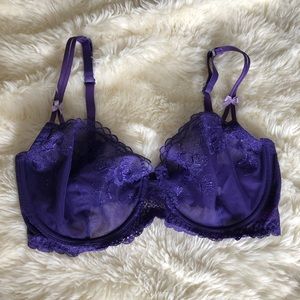 Purple Lace Bra